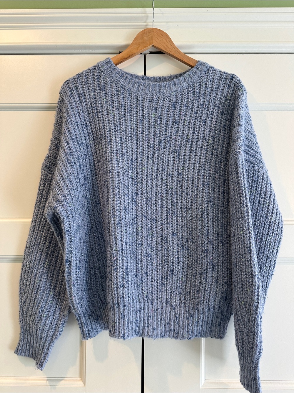 BB Dakota by Steve Madden Chunky Crewneck Sweater - Light Blue